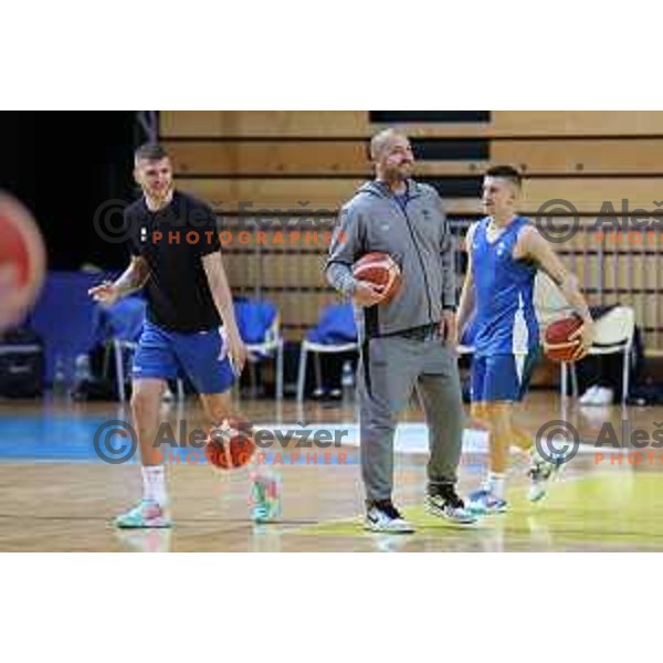 Marko Milic during Slovenia National team practice session in Bonifika hall, Koper, Slovenia on November 22, 2021