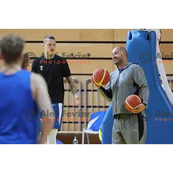 Marko Milic during Slovenia National team practice session in Bonifika hall, Koper, Slovenia on November 22, 2021