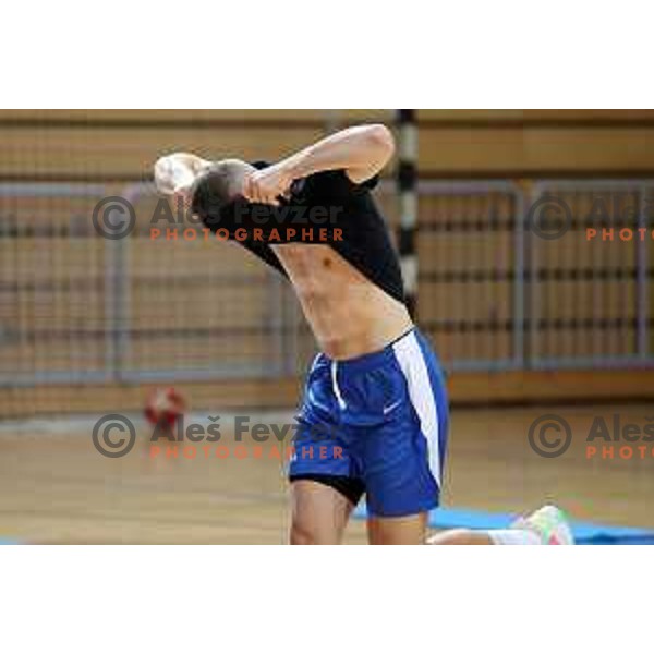 Edo Muric during Slovenia National team practice session in Bonifika hall, Koper, Slovenia on November 22, 2021