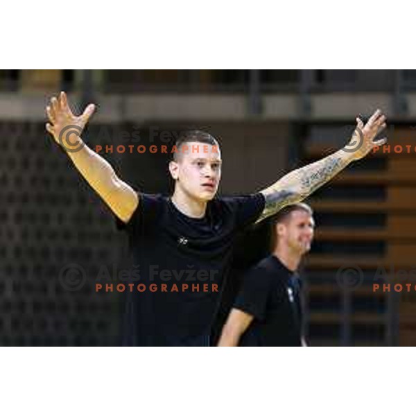 Jurij Macura during Slovenia National team practice session in Bonifika hall, Koper, Slovenia on November 22, 2021