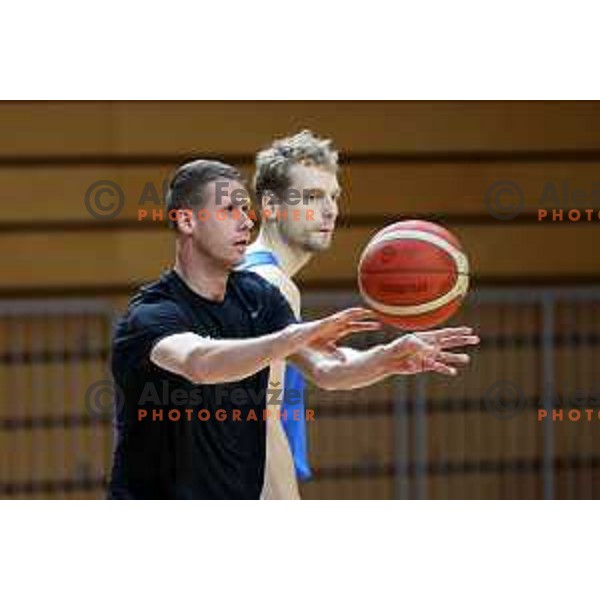 Luka Lapornik during Slovenia National team practice session in Bonifika hall, Koper, Slovenia on November 22, 2021