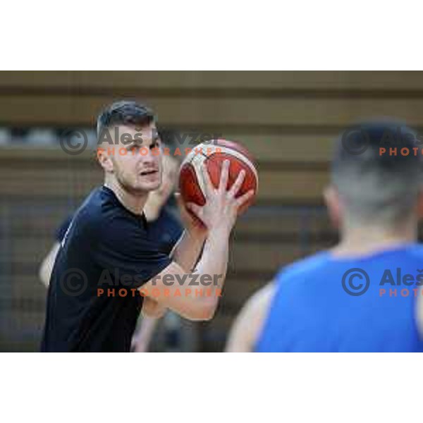 Edo Muric during Slovenia National team practice session in Bonifika hall, Koper, Slovenia on November 22, 2021