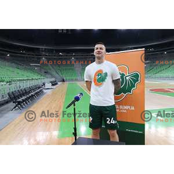 Alen Omic of Cedevita Olimpija during photo shooting in Ljubljana, Slovenia on November 25, 2021