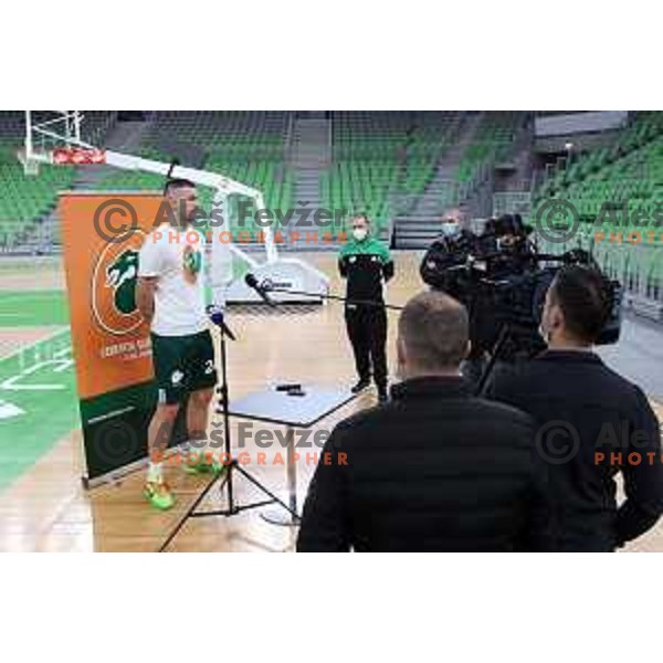 Alen Omic of Cedevita Olimpija during photo shooting in Ljubljana, Slovenia on November 25, 2021