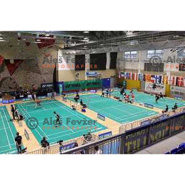 competetion in first round of Yonex Slovenia Future masters in Badminton, Brezice on November 26, 2021