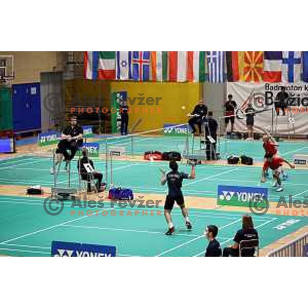 competetion in first round of Yonex Slovenia Future masters in Badminton, Brezice on November 26, 2021