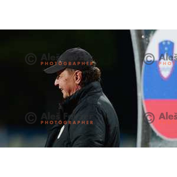 Head coach Borut Jarc during FIFA World Cup 2023 Women’s Qualifiers match between Slovenia and Estonia in Nova Gorica, Slovenia on November 26, 2021