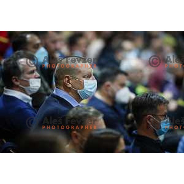 in action during FIBA World Cup 2023 Qualifiers match between Slovenia and Sweden in Bonifika hall, Koper, Slovenia on November 28, 2021 
