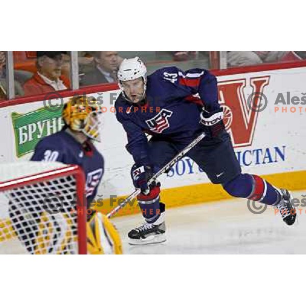 Wisniewski of USA at 2008 IIHF World Championship, played in Metro Arena, Halifax, Nova Scotia,Canada, May 6th 2008.Canada won the game 5:4. Photo by Ales Fevzer 