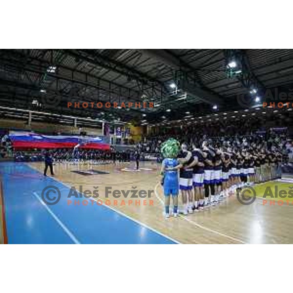 in action during FIBA World Cup 2023 Qualifiers match between Slovenia and Sweden in Bonifika hall, Koper, Slovenia on November 28, 2021 