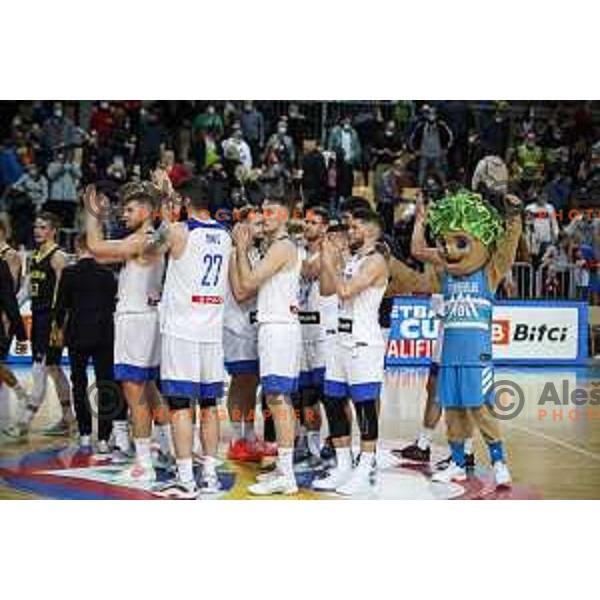 in action during FIBA World Cup 2023 Qualifiers match between Slovenia and Sweden in Bonifika hall, Koper, Slovenia on November 28, 2021 