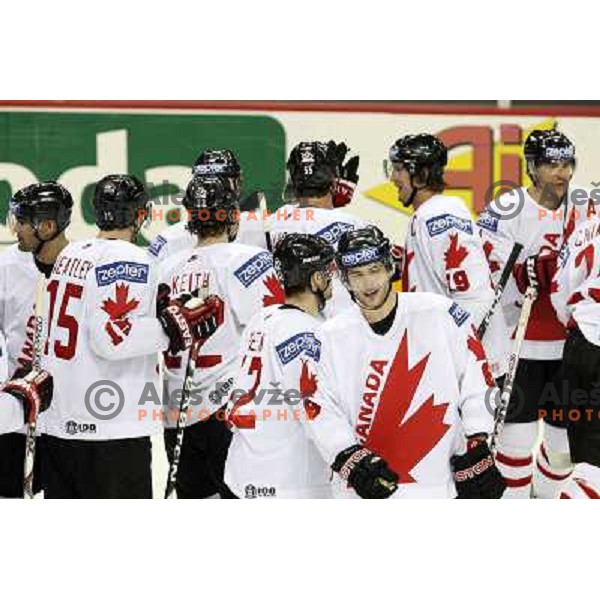 Team Canada at 2008 IIHF World Championship, played in Metro Arena, Halifax, Nova Scotia,Canada, May 6th 2008.Canada won the game against 5:4. Photo by Ales Fevzer 