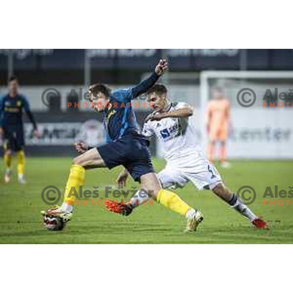 in action during Prva liga Telemach football match between Celje and Maribo in Arena z’dezele, Celje, Slovenia on December 4, 2021. Photo: Jure Banfi/www.alesfevzer.com