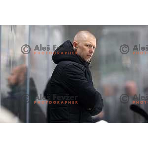 of SZ Olimpija in action during IceHL match between SZ Olimpija and Dornbirn in Ljubljana, Slovenia on December 4, 2021