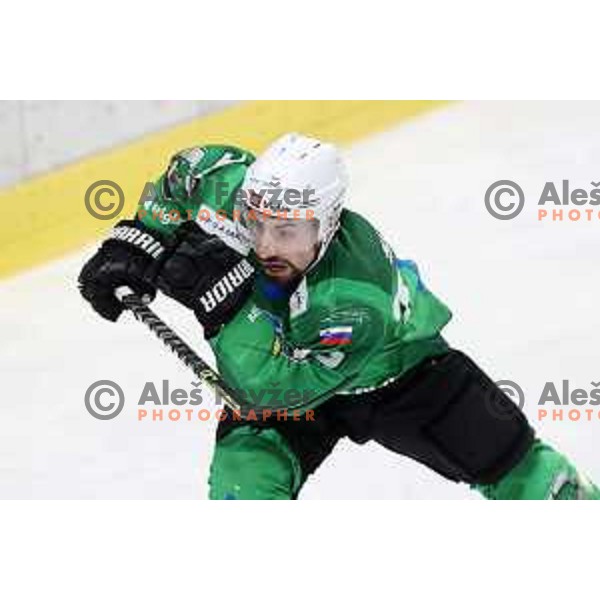 of SZ Olimpija in action during IceHL match between SZ Olimpija and Dornbirn in Ljubljana, Slovenia on December 4, 2021