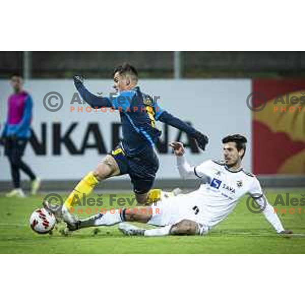 in action during Prva liga Telemach football match between Celje and Maribor in Arena z’dezele, Celje, Slovenia on December 4, 2021. Photo: Jure Banfi/www.alesfevzer.com