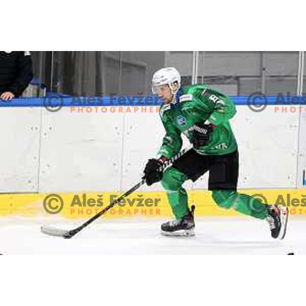 of SZ Olimpija in action during IceHL match between SZ Olimpija and Dornbirn in Ljubljana, Slovenia on December 4, 2021