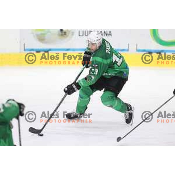 of SZ Olimpija in action during IceHL match between SZ Olimpija and Dornbirn in Ljubljana, Slovenia on December 4, 2021