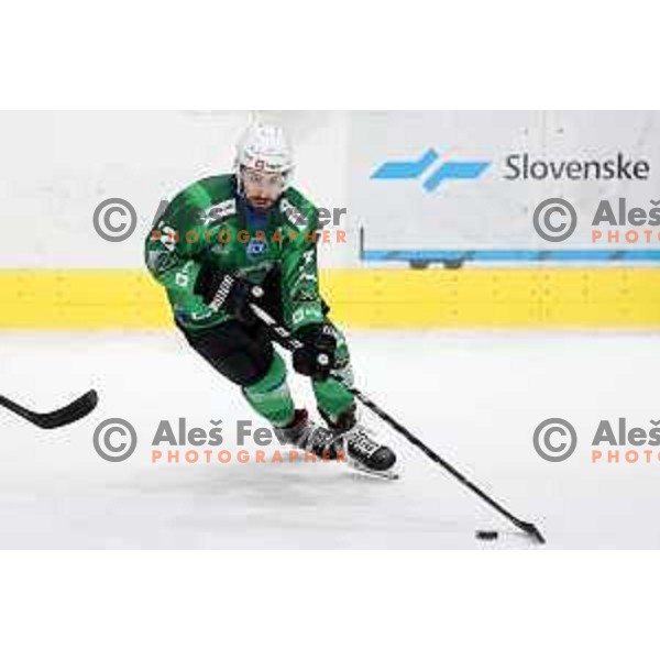 of SZ Olimpija in action during IceHL match between SZ Olimpija and Dornbirn in Ljubljana, Slovenia on December 4, 2021