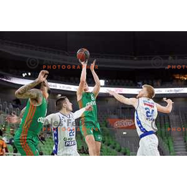 Of Cedevita Olimpija in action during ABA league regular season basketball match between Cedevita Olimpija and Zadar in Stozice Arena, Ljubljana, Slovenia on December 4, 2021