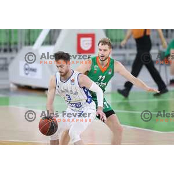 Of Cedevita Olimpija in action during ABA league regular season basketball match between Cedevita Olimpija and Zadar in Stozice Arena, Ljubljana, Slovenia on December 4, 2021