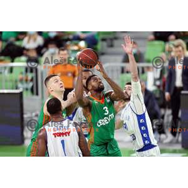 Of Cedevita Olimpija in action during ABA league regular season basketball match between Cedevita Olimpija and Zadar in Stozice Arena, Ljubljana, Slovenia on December 4, 2021