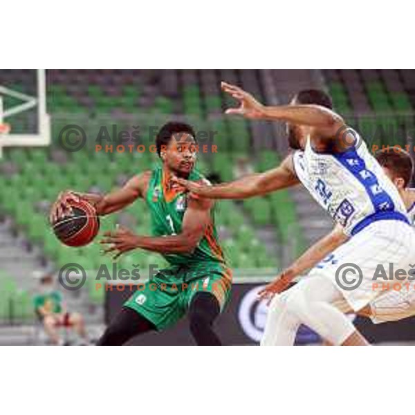 Yogi Ferrell of Cedevita Olimpija in action during ABA league regular season basketball match between Cedevita Olimpija and Zadar in Stozice Arena, Ljubljana, Slovenia on December 4, 2021
