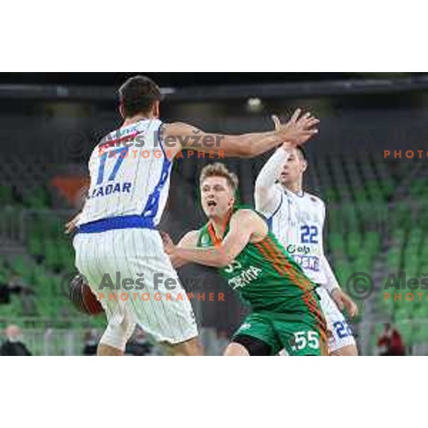 Of Cedevita Olimpija in action during ABA league regular season basketball match between Cedevita Olimpija and Zadar in Stozice Arena, Ljubljana, Slovenia on December 4, 2021
