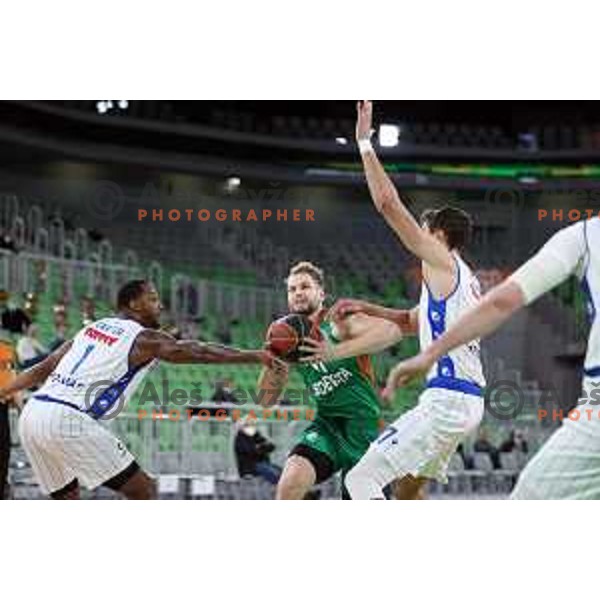 Of Cedevita Olimpija in action during ABA league regular season basketball match between Cedevita Olimpija and Zadar in Stozice Arena, Ljubljana, Slovenia on December 4, 2021