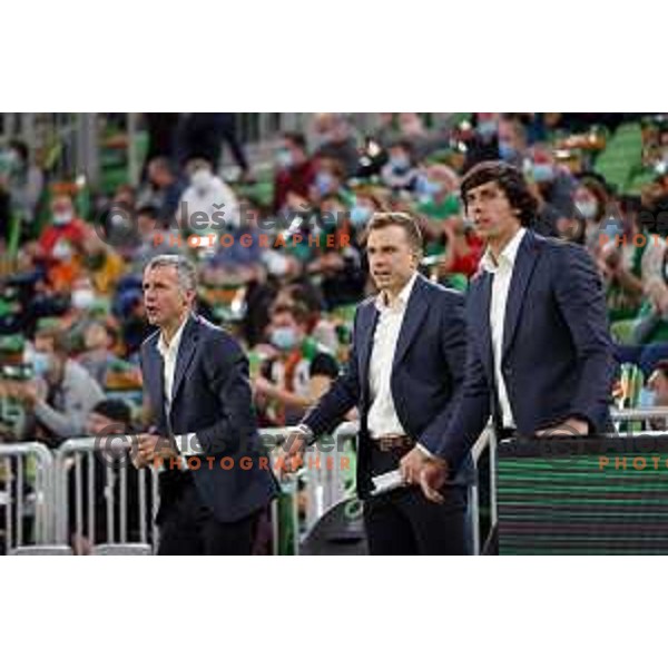 Of Cedevita Olimpija in action during ABA league regular season basketball match between Cedevita Olimpija and Zadar in Stozice Arena, Ljubljana, Slovenia on December 4, 2021