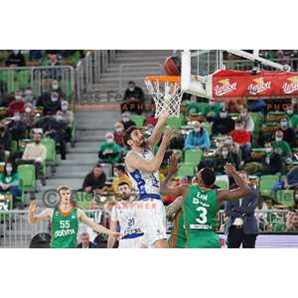 Of Cedevita Olimpija in action during ABA league regular season basketball match between Cedevita Olimpija and Zadar in Stozice Arena, Ljubljana, Slovenia on December 4, 2021