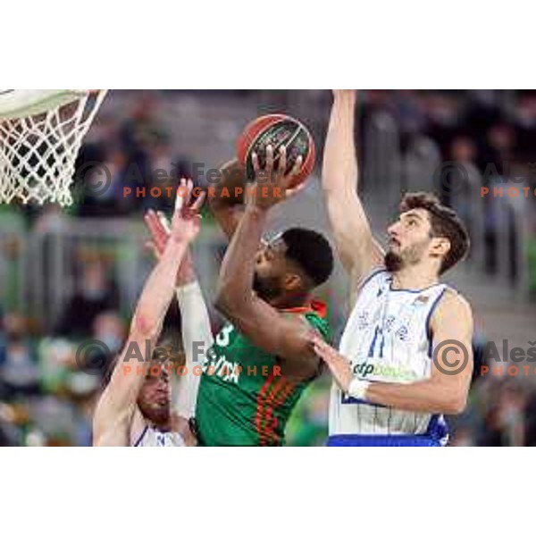 Of Cedevita Olimpija in action during ABA league regular season basketball match between Cedevita Olimpija and Zadar in Stozice Arena, Ljubljana, Slovenia on December 4, 2021