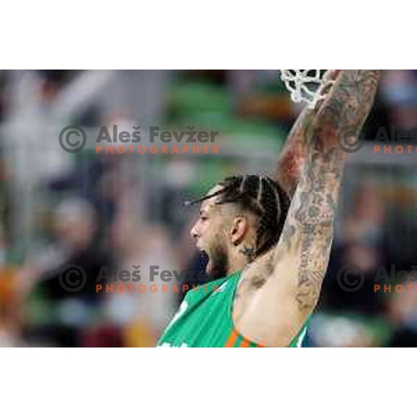 Of Cedevita Olimpija in action during ABA league regular season basketball match between Cedevita Olimpija and Zadar in Stozice Arena, Ljubljana, Slovenia on December 4, 2021