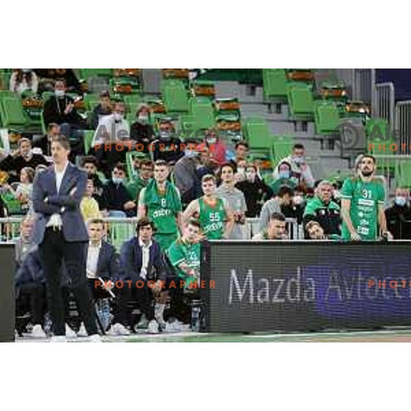 Of Cedevita Olimpija in action during ABA league regular season basketball match between Cedevita Olimpija and Zadar in Stozice Arena, Ljubljana, Slovenia on December 4, 2021