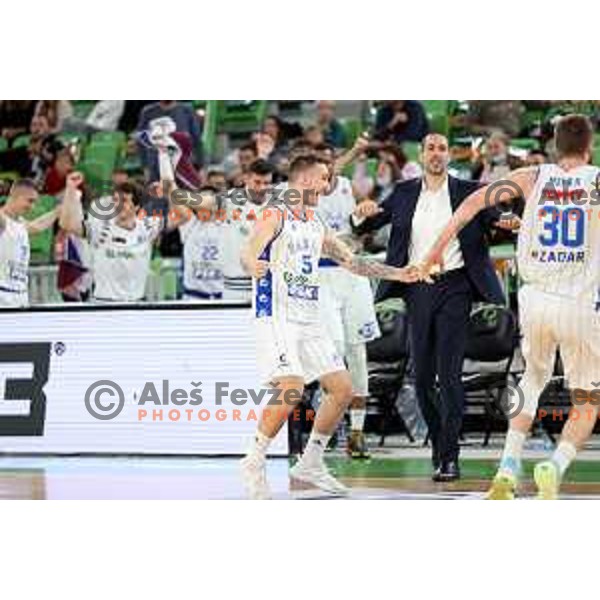 Of Cedevita Olimpija in action during ABA league regular season basketball match between Cedevita Olimpija and Zadar in Stozice Arena, Ljubljana, Slovenia on December 4, 2021