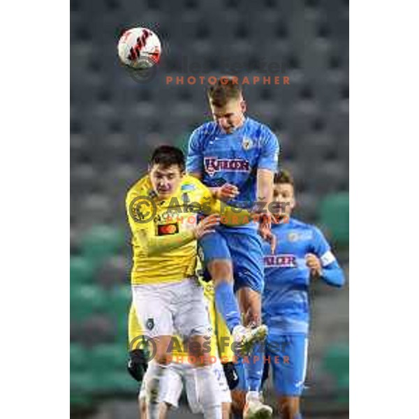 In action during Prva Liga Telemach football match between Bravo and Kalcer Radomlje in Ljubljana, Slovenia on December 7, 2021