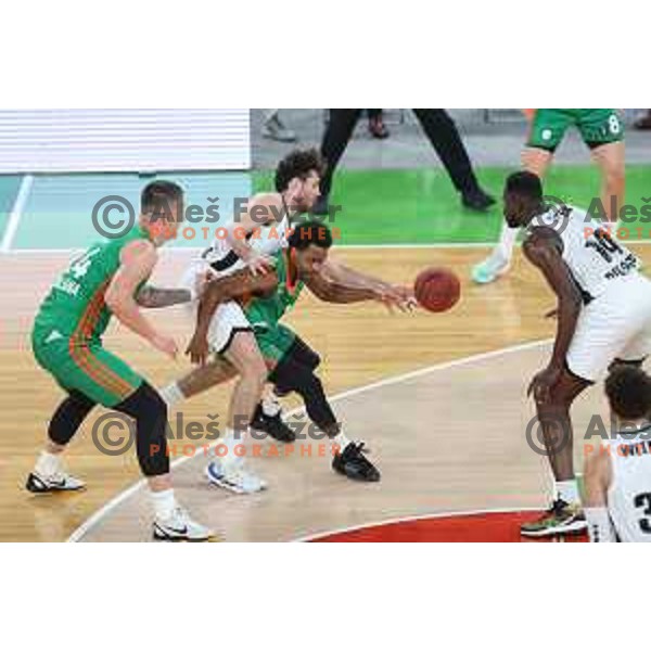 Yogi Ferrell in action during 7days EuroCup regular season basketball match between Cedevita Olimpija and Virtus Segafredo in Stozice, Arena, Ljubljana, Slovenia on December 8, 2021 