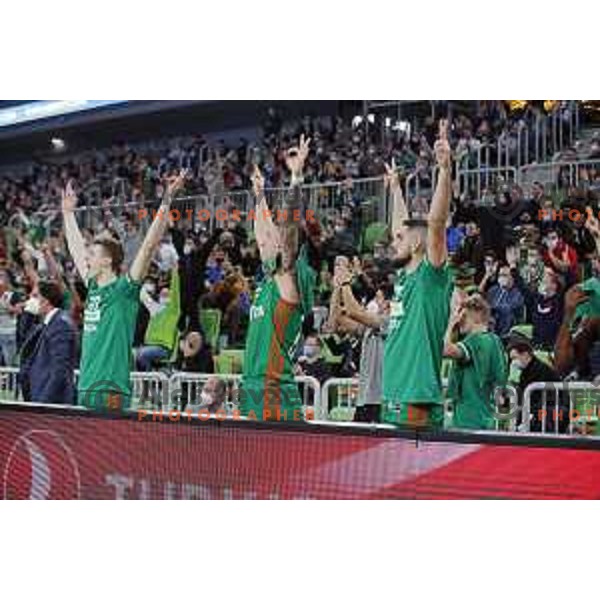 Alen Omic of Cedevita Olimpija in action during 7days EuroCup regular season basketball match between Cedevita Olimpija and Virtus Segafredo in Stozice, Arena, Ljubljana, Slovenia on December 8, 2021 