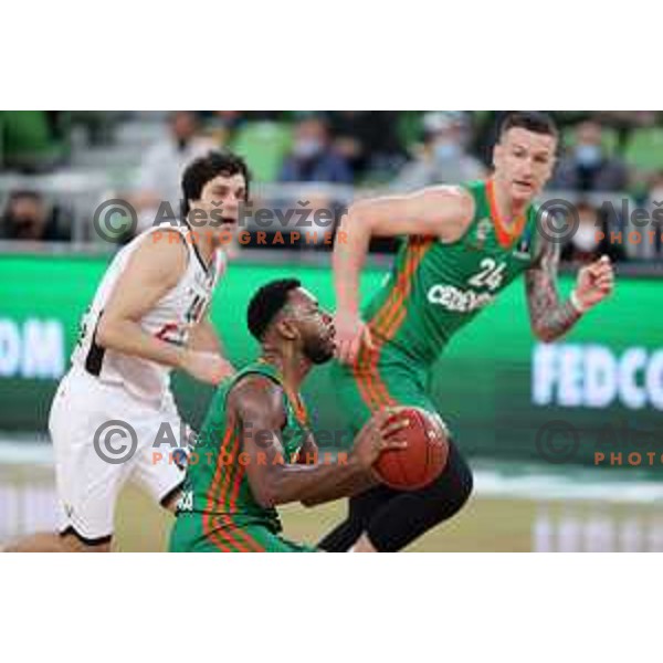 Jacob Pullen during 7days EuroCup regular season basketball match between Cedevita Olimpija and Virtus Segafredo in Stozice, Arena, Ljubljana, Slovenia on December 8, 2021 