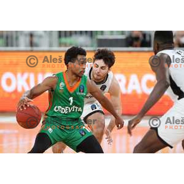 Yogi Ferrell in action during 7days EuroCup regular season basketball match between Cedevita Olimpija and Virtus Segafredo in Stozice, Arena, Ljubljana, Slovenia on December 8, 2021 