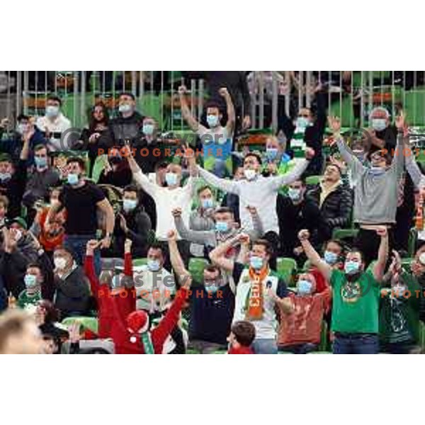 Of Cedevita Olimpija in action during 7days EuroCup regular season basketball match between Cedevita Olimpija and Virtus Segafredo in Stozice, Arena, Ljubljana, Slovenia on December 8, 2021
