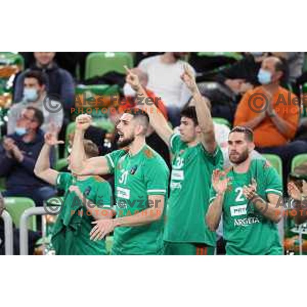 Of Cedevita Olimpija in action during 7days EuroCup regular season basketball match between Cedevita Olimpija and Virtus Segafredo in Stozice, Arena, Ljubljana, Slovenia on December 8, 2021