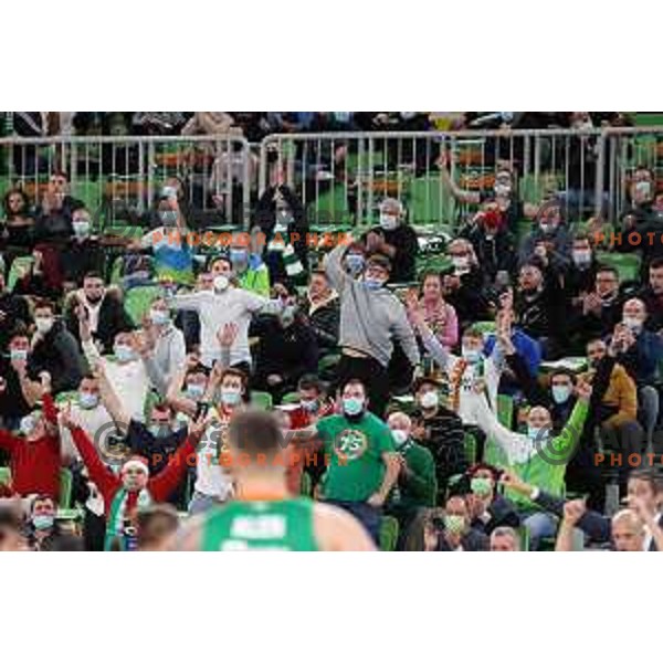 Of Cedevita Olimpija in action during 7days EuroCup regular season basketball match between Cedevita Olimpija and Virtus Segafredo in Stozice, Arena, Ljubljana, Slovenia on December 8, 2021