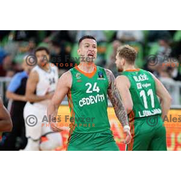 Alen Omic of Cedevita Olimpija in action during 7days EuroCup regular season basketball match between Cedevita Olimpija and Virtus Segafredo in Stozice, Arena, Ljubljana, Slovenia on December 8, 2021 
