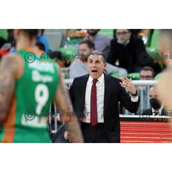 Sergio Scariolo, head coach of Virtus during 7days EuroCup regular season basketball match between Cedevita Olimpija and Virtus Segafredo in Stozice, Arena, Ljubljana, Slovenia on December 8, 2021 