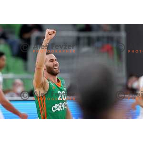 Alen Hodzic during 7days EuroCup regular season basketball match between Cedevita Olimpija and Virtus Segafredo in Stozice, Arena, Ljubljana, Slovenia on December 8, 2021 