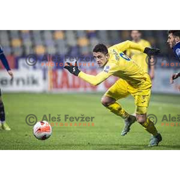 Dejan Georgijevic in action during Prva liga Telemach football match between Maribor and Domzale in Ljudski vrt, Maribor, Slovenia on December 11, 2021. Photo: Jure Banfi/www.alesfevzer.com
