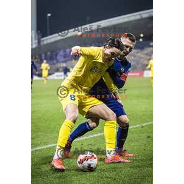 Alen Jurilj in action during Prva liga Telemach football match between Maribor and Domzale in Ljudski vrt, Maribor, Slovenia on December 11, 2021. Photo: Jure Banfi/www.alesfevzer.com