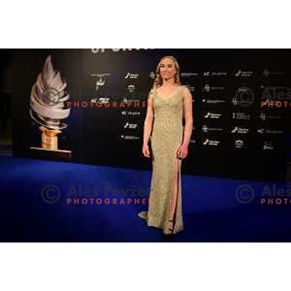 Janja Garnbret during Slovenian Sportsman of the year 2021 gala night in Ljubljana on December 14, 2021