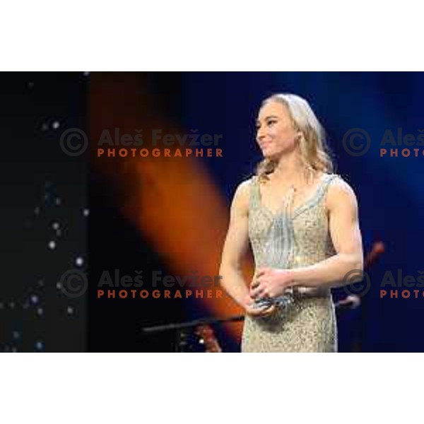 Janja Garnbret during Slovenian Sportsman of the year 2021 gala night in Ljubljana on December 14, 2021